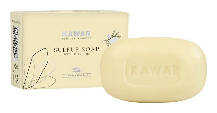 Kawar Sírové mýdlo s minerály z Mrtvého moře 120 g