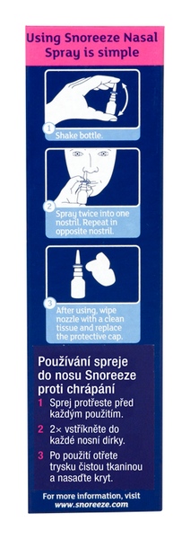 Snoreeze Nosní sprej proti chrápání 10 ml