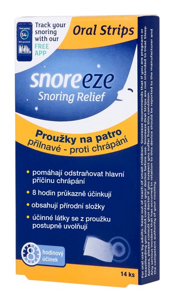 Snoreeze Proužky přilnavé na patro proti chrápání 14 ks