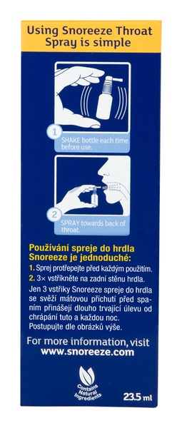 Snoreeze Sprej do hrdla proti chrápání 23,5 ml