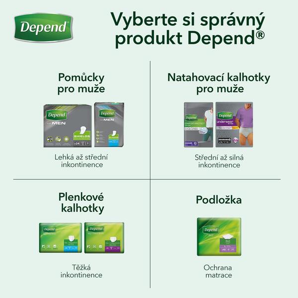 Depend Maximum Inkontinenční kalhotky vel. L /XL pro muže 9 ks Depend Maximum Inkontinenční kalhotky vel. L /XL pro muže 9 ks