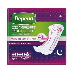 Depend Maximum Night Inkontineční vložky ženy 6 ks