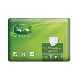 Depend Slip Super Inkontinenční kalhotky vel. M 15 ks
