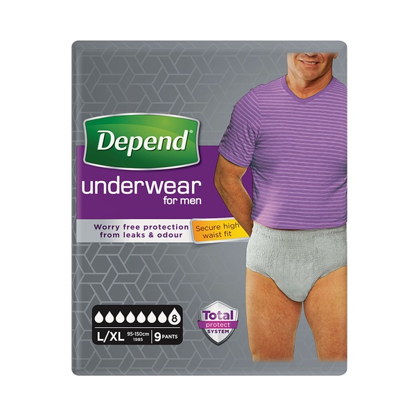 Depend Super Inkontineční kalhotky vel.L/XL pro muže 9 ks