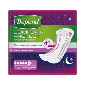 Depend Super Plus Night Inkontinenční vložky pro ženy 6 ks