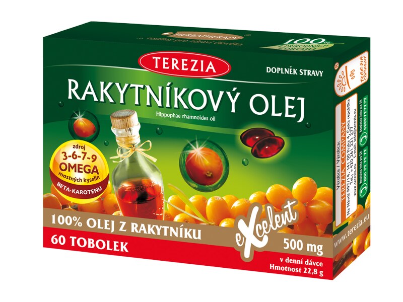 Terezia Rakytníkový olej 100% 60 kapslí