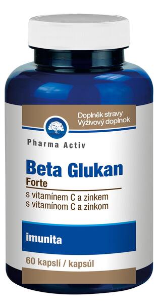 Pharma Activ Beta Glukan Forte + vitamin C a zinek 60 kapslí