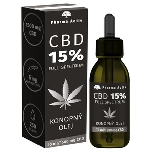 Pharma Activ CBD 15% Full Spectrum Konopný olej 1500 mg 10 ml