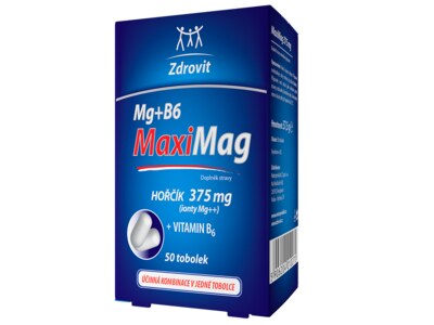 Zdrovit MaxiMag Hořčík 375 mg + B6 50 tobolek