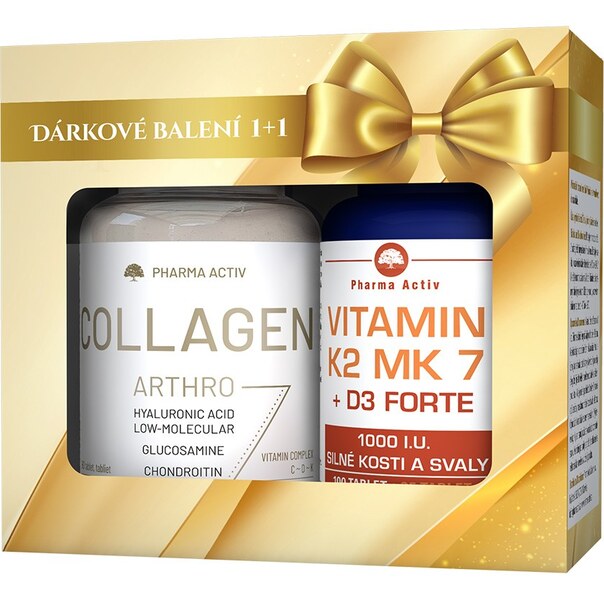 Pharma Activ Collagen Arthro 90 tablet + Vitamin K2 MK7+D3 forte 1000 I.U. 125 tablet