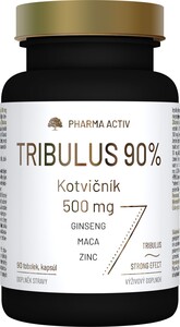 Pharma Activ Tribulus 90% Kotvičník 500 mg 90 tobolek Pharma Activ Tribulus 90% Kotvičník 500 mg 90 tobolek