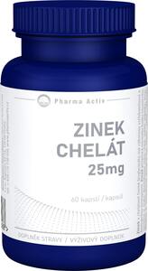 Pharma Activ Zinek Chelát 25 mg 60 kapslí
