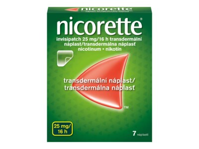 Nicorette Invisipatch 25 mg/16h 7 transdermálních náplastí