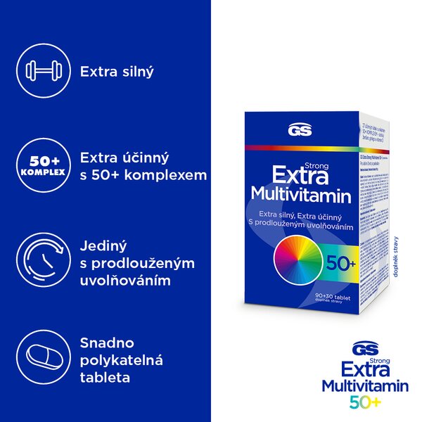 GS Extra Strong Multivitamin 50+ 90+30 tablet 