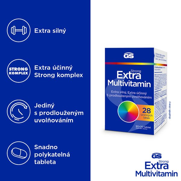 GS Extra Strong Multivitamin 90+30 tablet GS Extra Strong Multivitamin 90+30 tablet