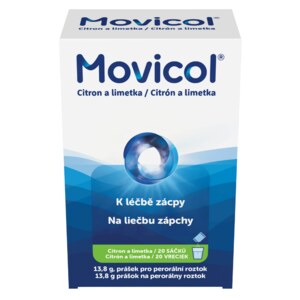Movicol k léčbě zácpy citron+limetka 20 x 13,8 g