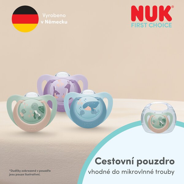 Nuk First Choice Dudlík 18-36m Mix barev 1 ks