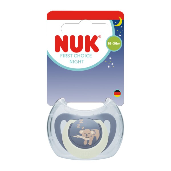Nuk First Choice Night Dudlík 18-36M Mix barev 1 ks