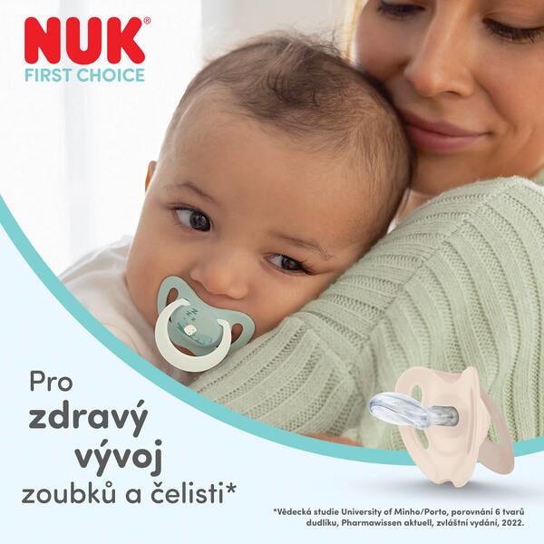 Nuk First Choice Night Dudlík 6-18M Mix barev 1 ks