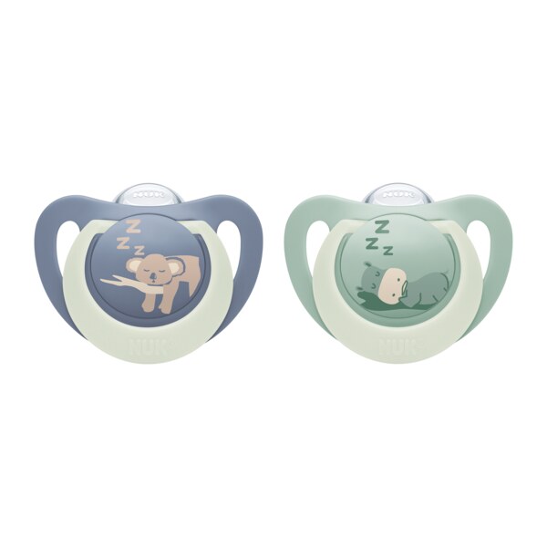 Nuk First Choice Night Dudlík 6-18M Mix barev 2 ks