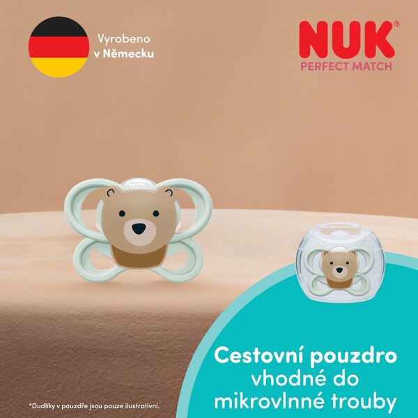 Nuk Perfect Match Air Dudlík 0-6m Mix barev 1 ks
