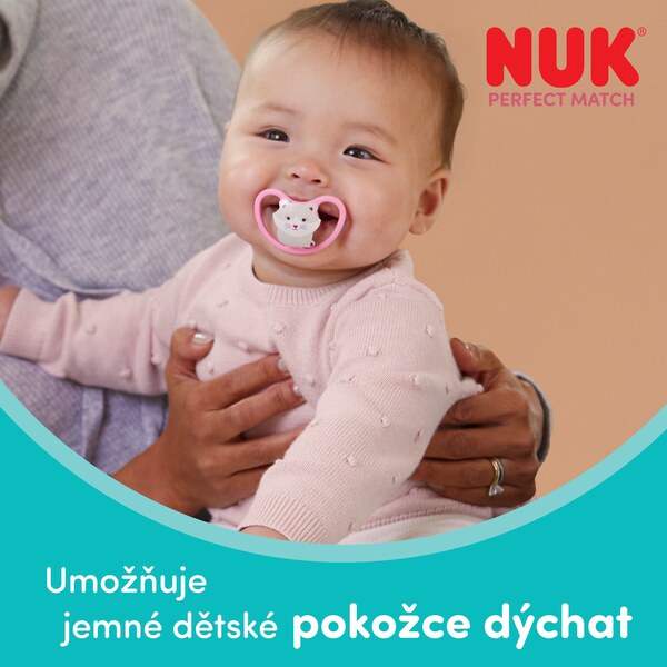 Nuk Perfect Match Air Dudlík 6-18m Mix barev 1 ks