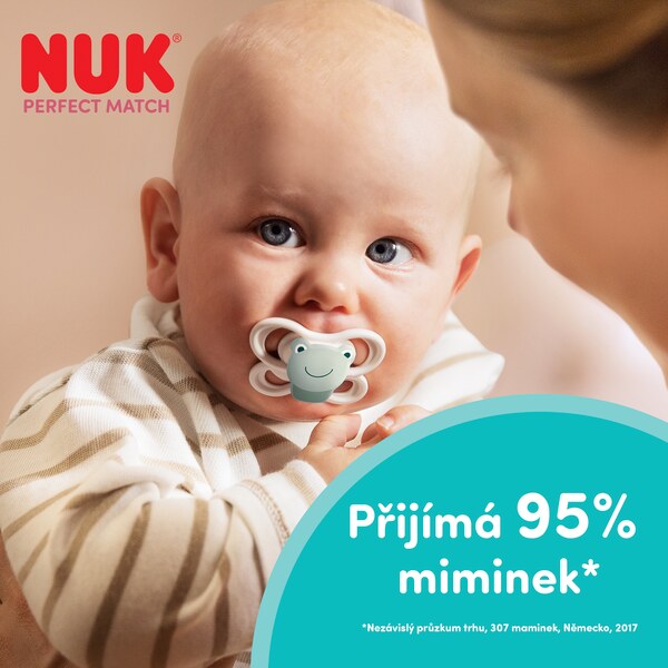 Nuk Perfect Match Air Dudlík Fox/Bear 0-2m 2 ks