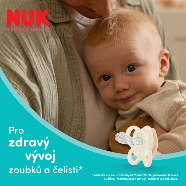 Nuk Perfect Match Air Dudlík Fox/Bear 0-2m 2 ks