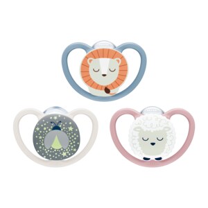 Nuk Perfect Match Air Night Dudlík 0-6m Mix barev 2 ks