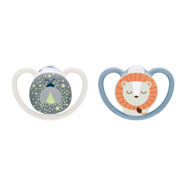 Nuk Perfect Match Air Night Dudlík 0-6m Mix barev 2 ks