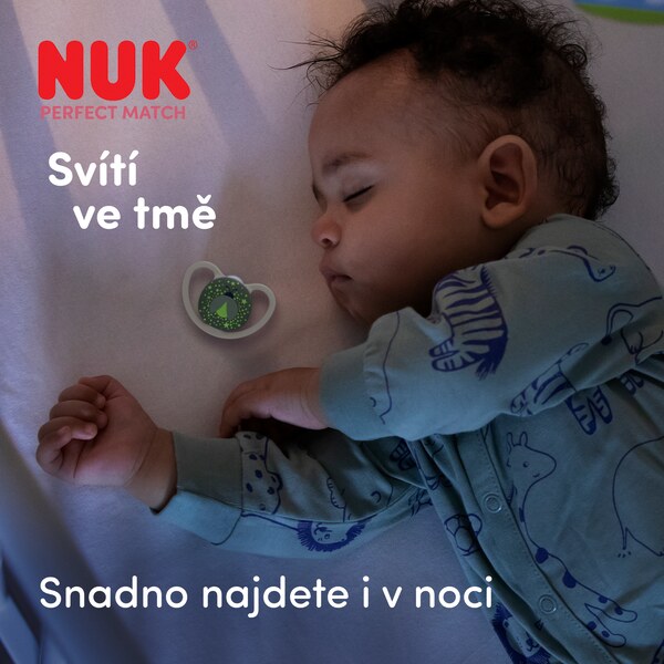 Nuk Perfect Match Air Night Dudlík 6-18m 2 ks