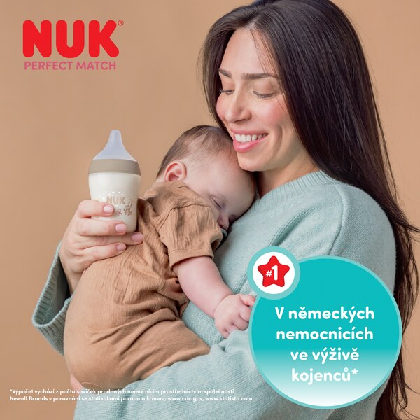 Nuk Perfect Match Láhev 260 ml 3m+ Mix barev 1 ks
