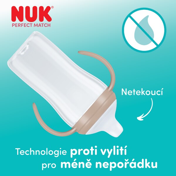 Nuk Perfect Match Láhev na učení 260 ml 6m+ Mix 1 ks