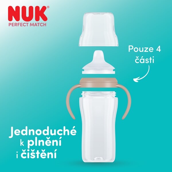 Nuk Perfect Match Láhev na učení 260 ml 6m+ Mix 1 ks Nuk Perfect Match Láhev na učení 260 ml 6m+ Mix 1 ks