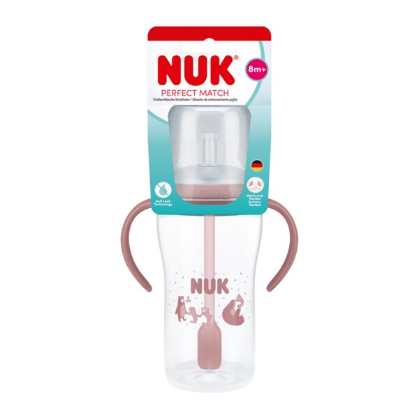 Nuk Perfect Match Láhev na učení s brčkem 260 ml 8m+ 1 ks