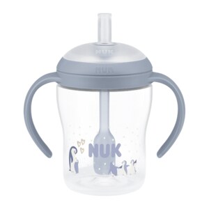 Nuk Perfect Match Láhev na učení s brčkem Pengu 150 ml 8m+ 1 ks Nuk Perfect Match Láhev na učení s brčkem Pengu 150 ml 8m+ 1 ks