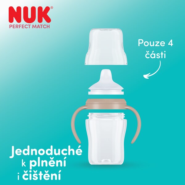 Nuk Perfect Match Láhev na učení Svítící ve tmě 150 ml 6m+ 1 ks