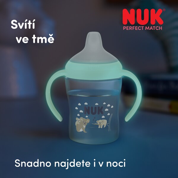 Nuk Perfect Match Láhev na učení Svítící ve tmě 150 ml 6m+ 1 ks