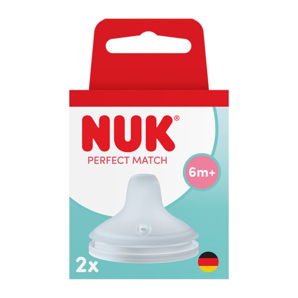 Nuk Perfect Match Pítko náhradní silikonový 6m+ 2 ks