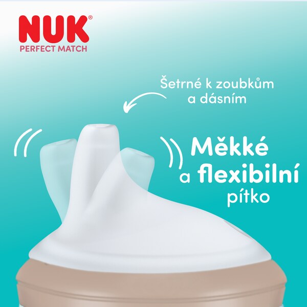 Nuk Perfect Match Pítko náhradní silikonový 6m+ 2 ks