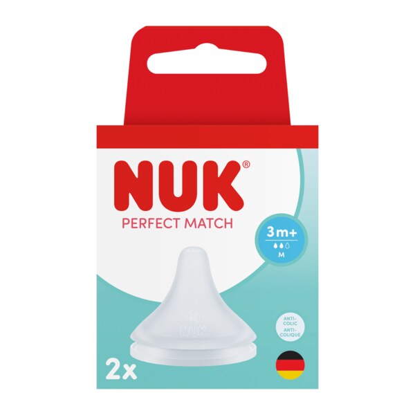 Nuk Perfect Match Savička vel.M 3m+ 2 ks