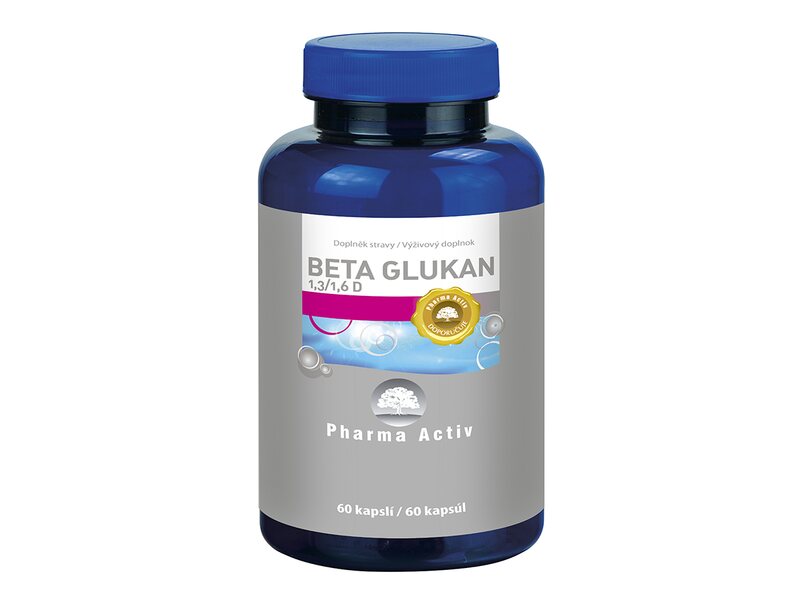 Pharma Activ Beta Glukan 1,3/1,6 D 500 mg 60 kapslí