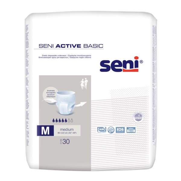 Seni Active Basic Inkontinenční plenkové kalhotky M 30 ks