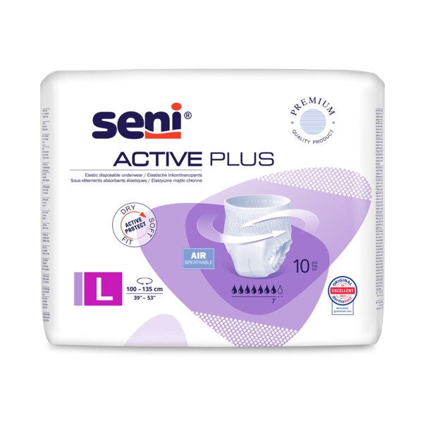 Seni Active Plus Inkontinenční plenkové kalhotky L 10 ks