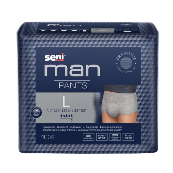 Seni Man Pants Inkontinenční plenkové kalhotky L 10 ks