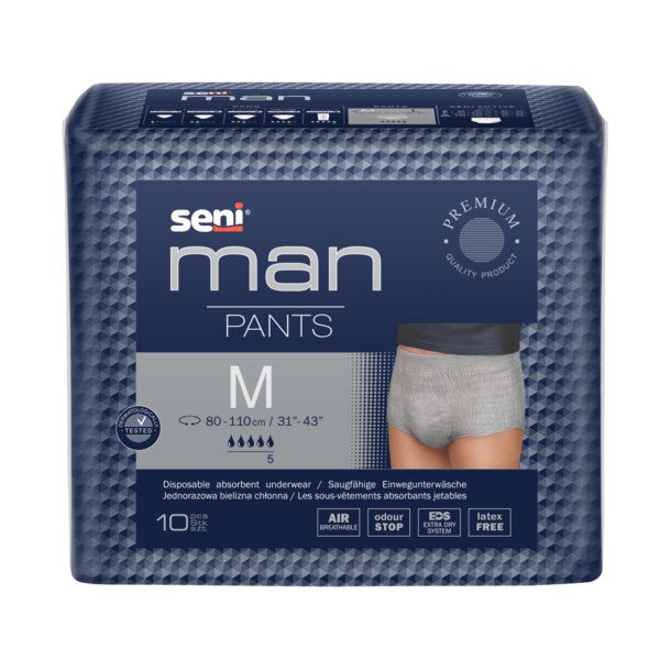 Seni Man Pants Inkontinenční plenkové kalhotky M 10 ks
