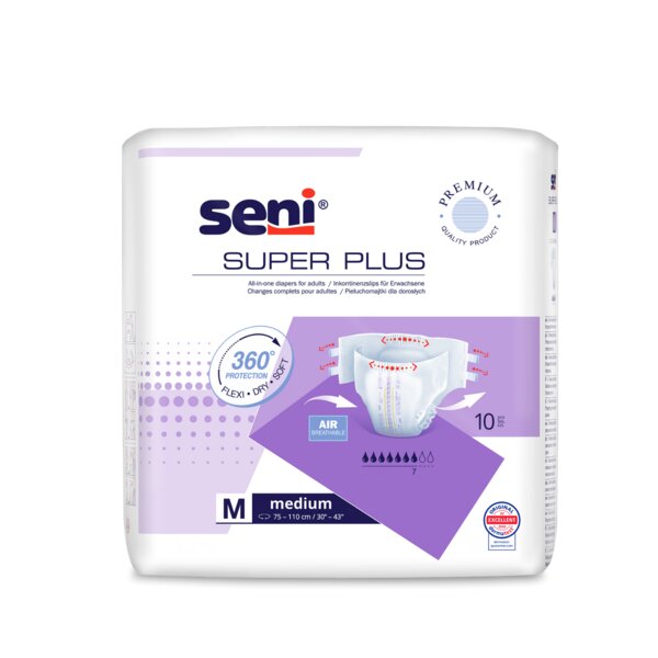 Seni Super Plus Inkontinenční plenkové kalhotky M 10 ks