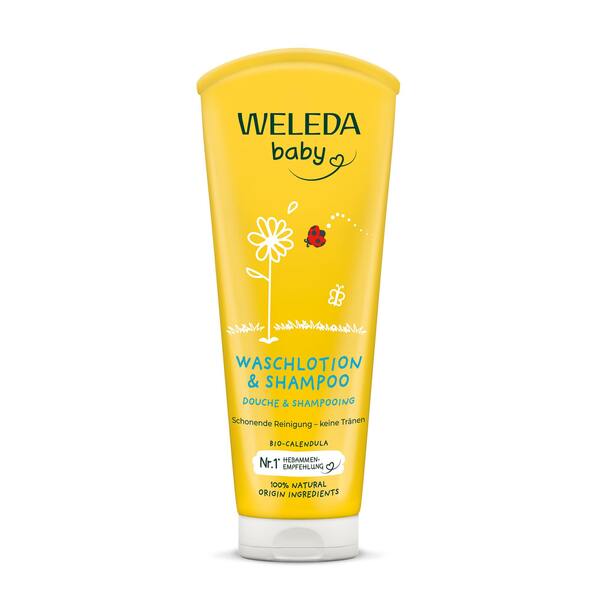 Weleda Baby Měsíčkový mycí krém a šampon 200 ml