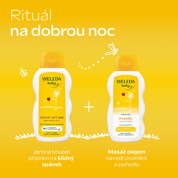 Weleda Baby Měsíčkový olej bez parfemace 200 ml 