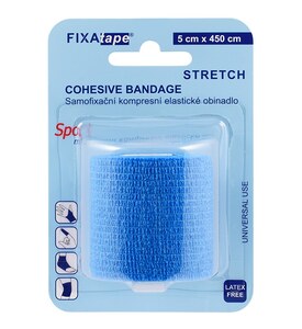 Fixatape Stretch samofixační obinadlo 5 x 450 cm blistr Blue 1 ks